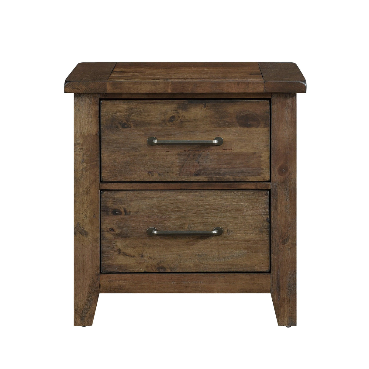 Jerrick Burnished Brown Nightstand by Homelegance at Eve Furniture
