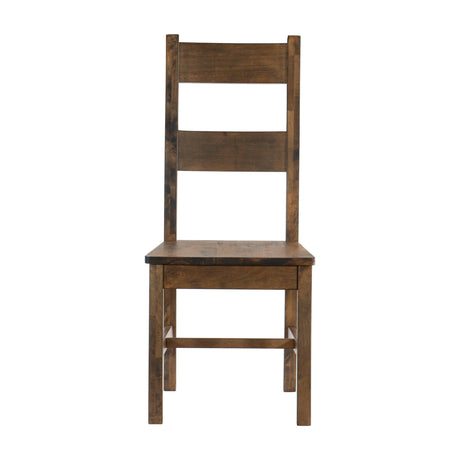 Jerrick Burnished Brown Side Chair, Set of 2 by Homelegance at Eve Furniture