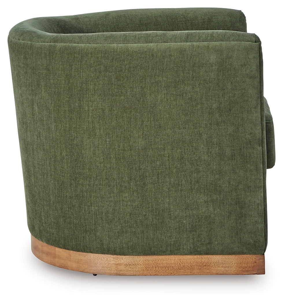 Jersonlow Forest Green Swivel Chair