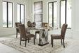 Jeshina Dark Brown Dining Room Set by Ashley at Eve Furniture