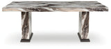 Jeshina Dark Brown Dining Room Set by Ashley at Eve Furniture