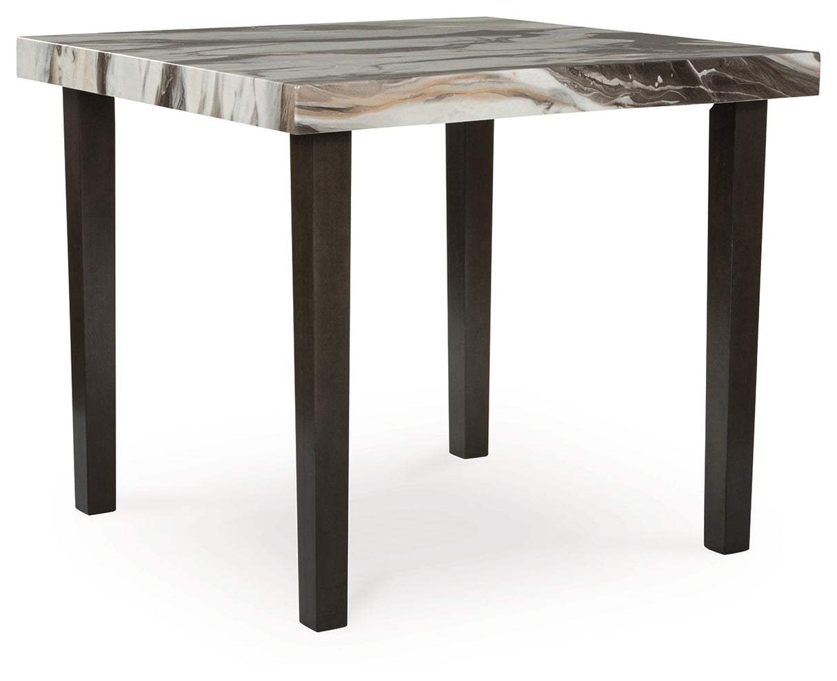 Jeshina Dark Brown/Beige Counter Height Dining Table by Ashley at Eve Furniture