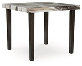 Jeshina Dark Brown/Beige Counter Height Dining Table by Ashley at Eve Furniture