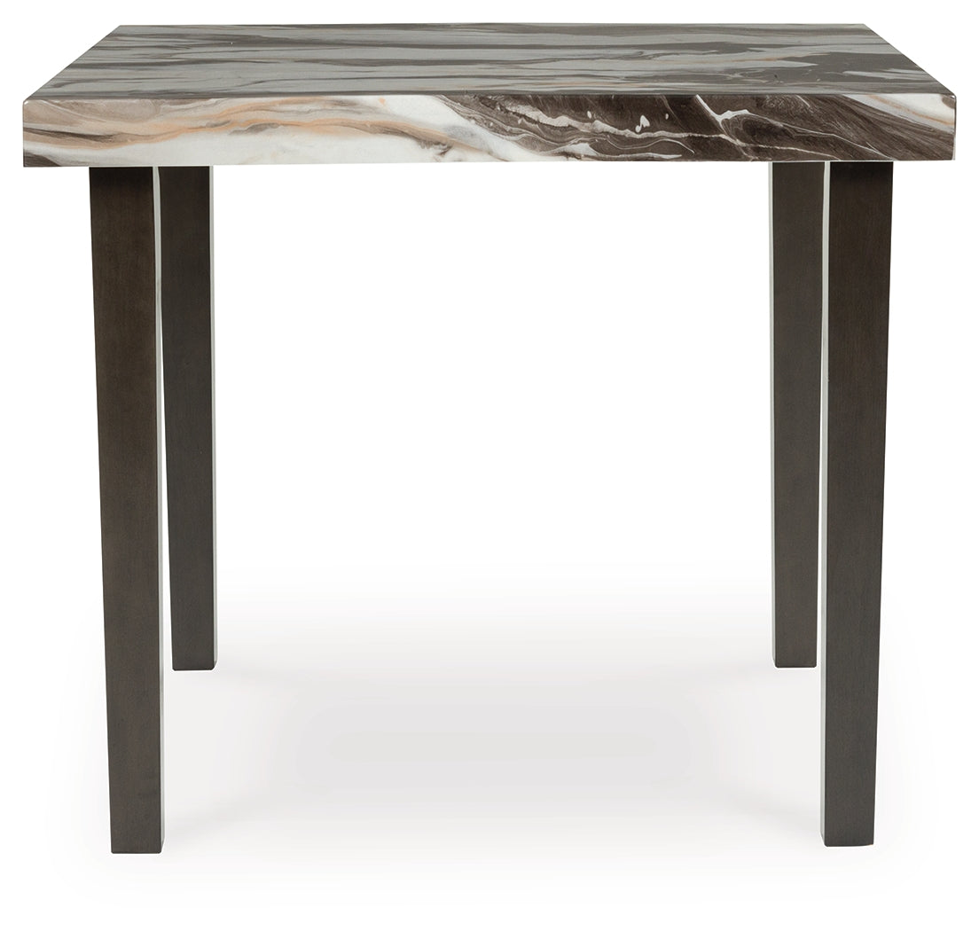 Jeshina Dark Brown/Beige Counter Height Dining Table by Ashley at Eve Furniture