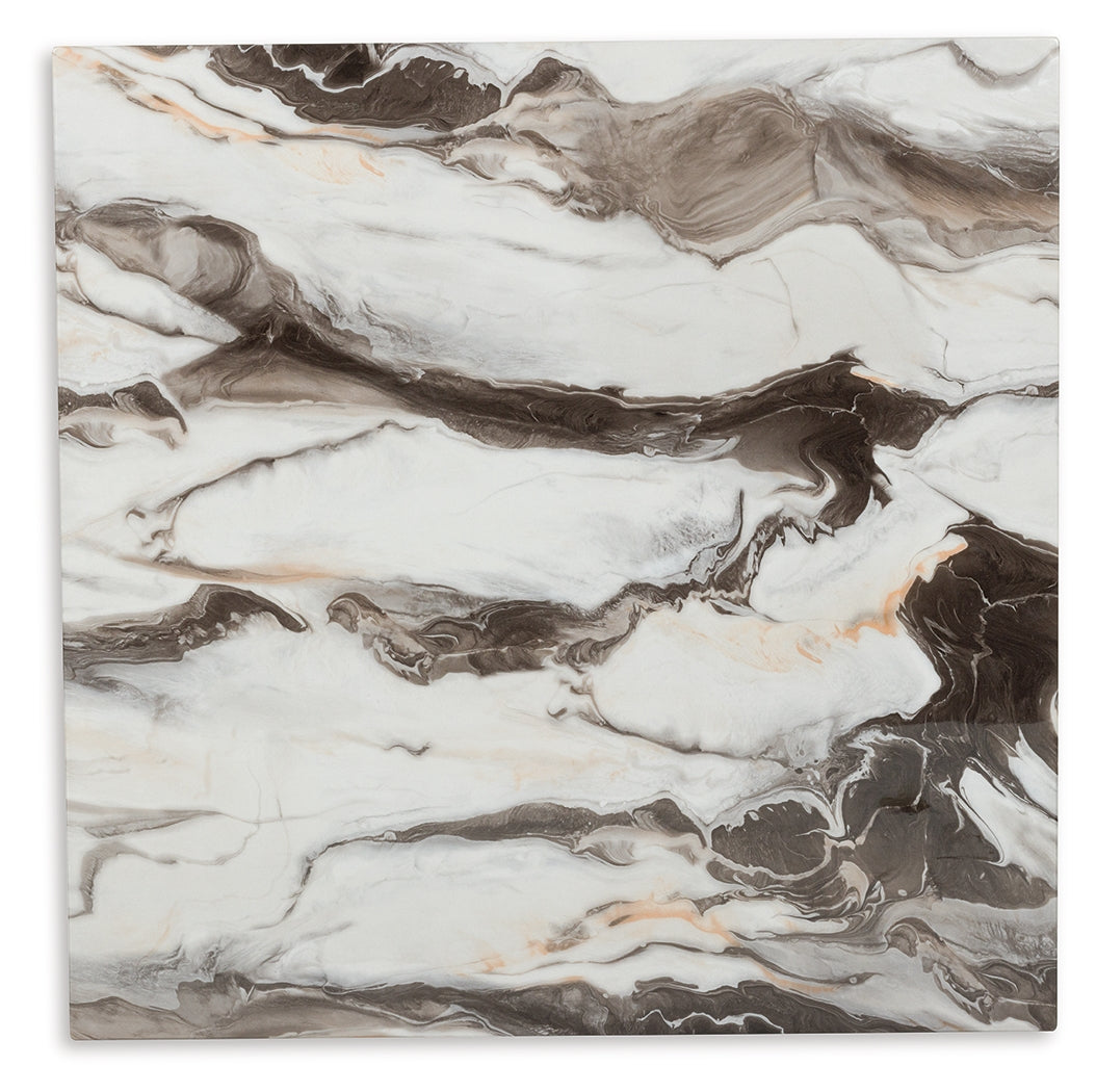 Jeshina Dark Brown/Beige Counter Height Dining Table by Ashley at Eve Furniture