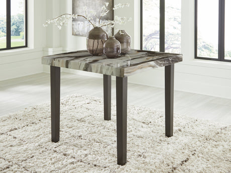 Jeshina Dark Brown/Beige Counter Height Dining Table by Ashley at Eve Furniture