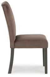 Jeshina Dark Brown/Beige Dining Table and 6 Chairs by Ashley at Eve Furniture