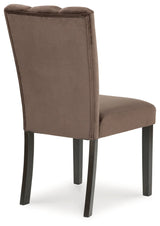 Jeshina Dark Brown/Beige Dining Table and 6 Chairs by Ashley at Eve Furniture