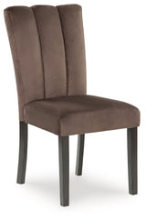 Jeshina Mocha Dining Chair, Set of 2 by Ashley at Eve Furniture