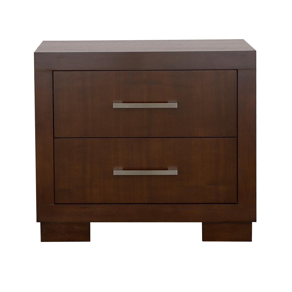 Jessica 2-Drawer Nightstand Cappuccino