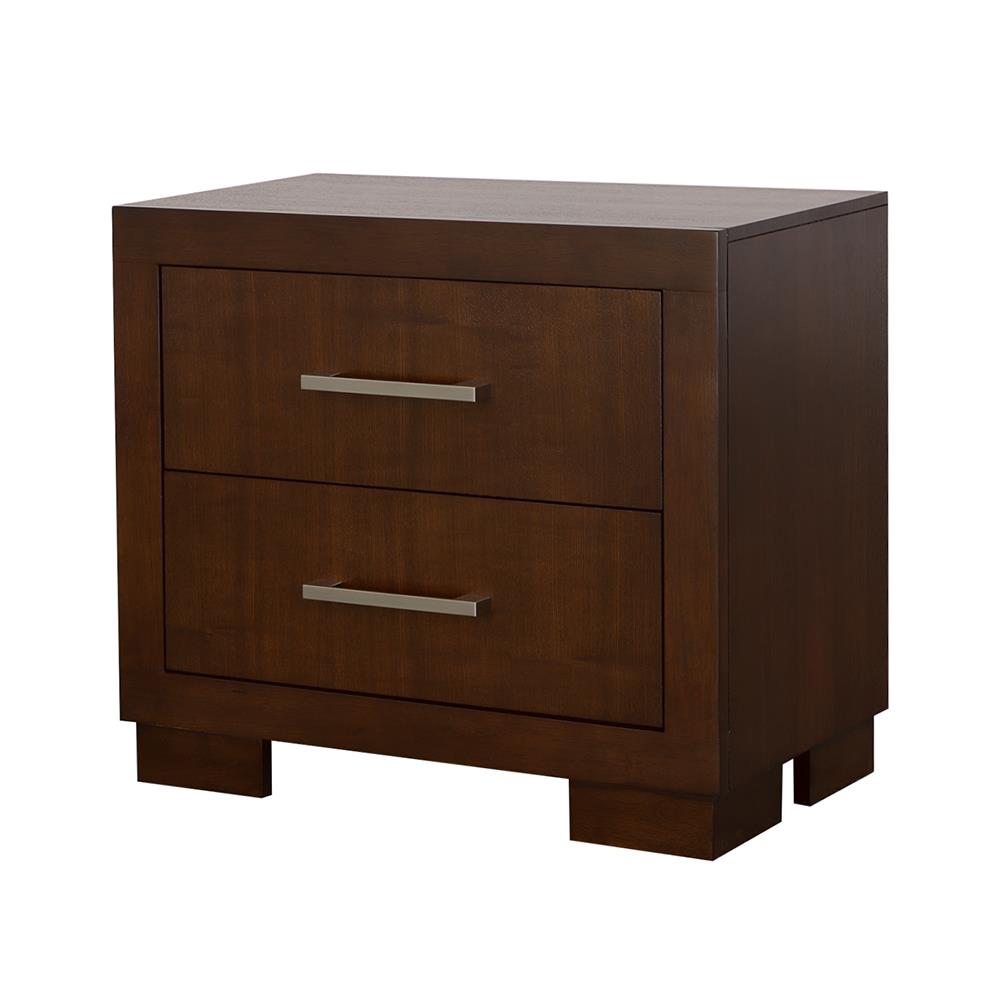 Jessica 2-Drawer Nightstand Cappuccino