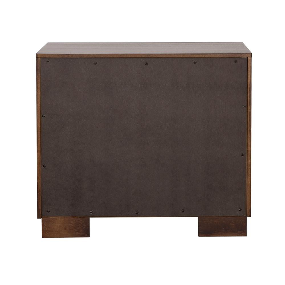 Jessica 2-Drawer Nightstand Cappuccino