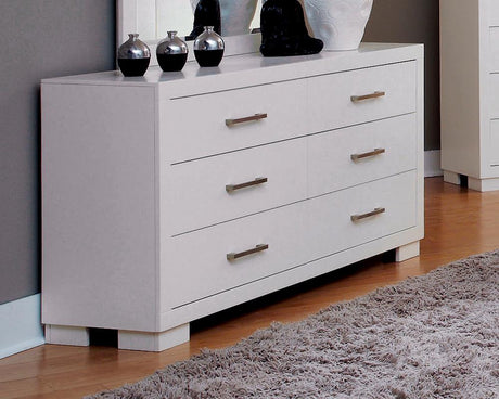 Jessica White 6-Drawer Dresser