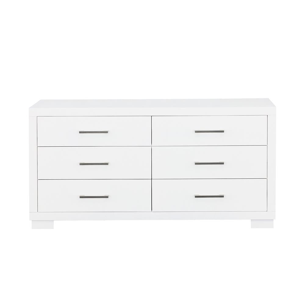 Jessica White 6-Drawer Dresser