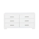 Jessica White 6-Drawer Dresser