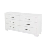 Jessica White 6-Drawer Dresser