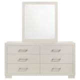 Jessica 6-drawer Dresser with Mirror White