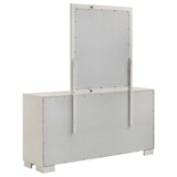 Jessica 6-drawer Dresser with Mirror White