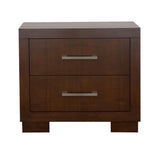 Jessica Cappuccino 2-Drawer Nightstand by Coaster at Eve Furniture