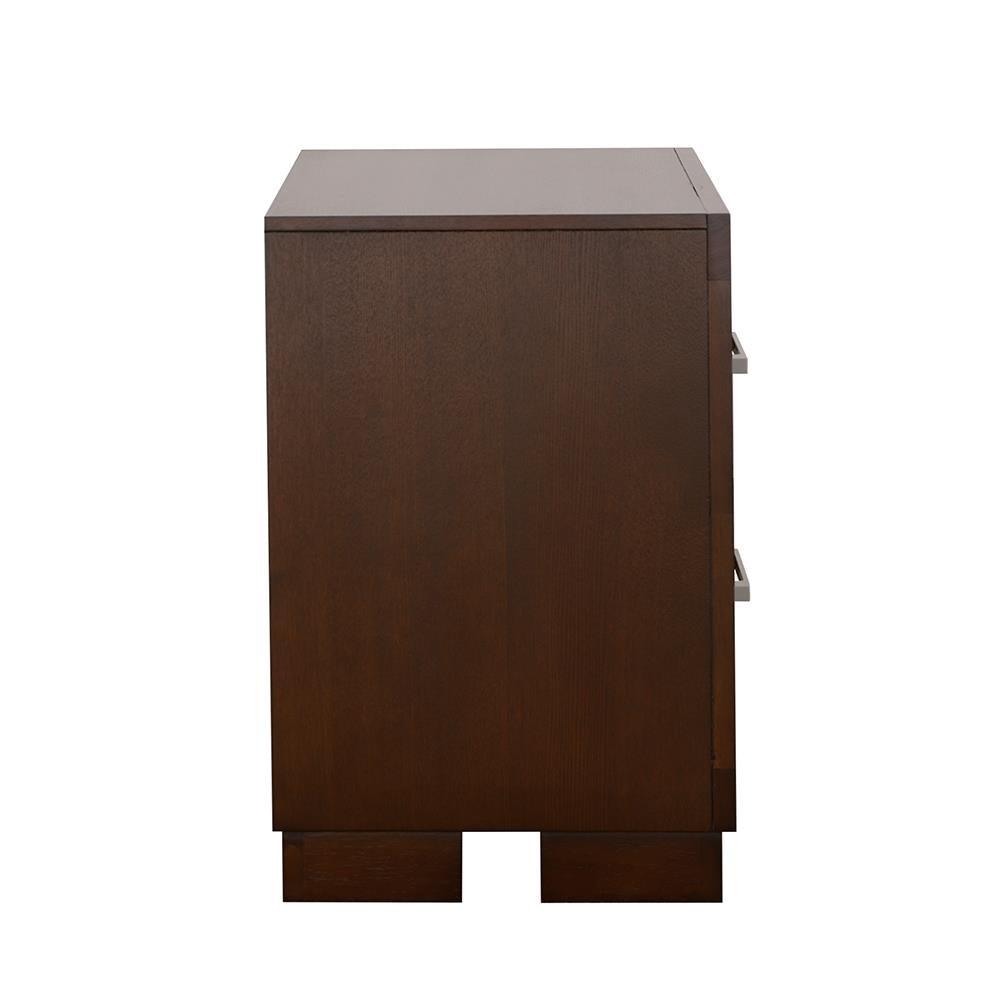 Jessica Cappuccino 2-Drawer Nightstand by Coaster at Eve Furniture