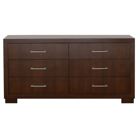 Jessica Cappuccino 4-Piece Queen Bedroom Set with Nightstand Panels by Coaster at Eve Furniture