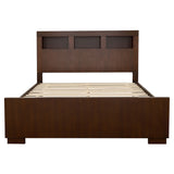 Jessica Cappuccino 4-Piece Queen Bedroom Set with Nightstand Panels by Coaster at Eve Furniture