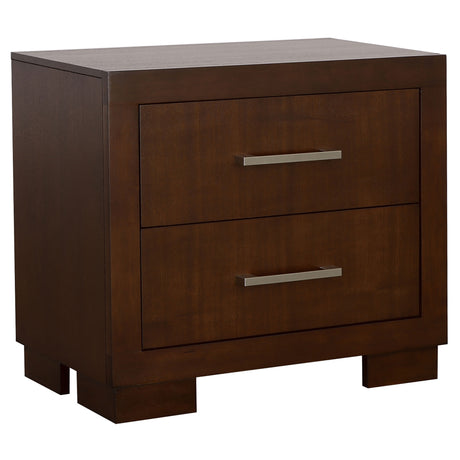 Jessica Cappuccino 4-Piece Queen Bedroom Set with Nightstand Panels by Coaster at Eve Furniture
