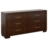 Jessica Cappuccino 4-Piece Queen Bedroom Set with Nightstand Panels by Coaster at Eve Furniture