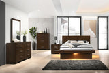 Jessica Cappuccino 5-Piece Eastern King Bedroom Set with Nightstand Panels by Coaster at Eve Furniture