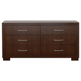 Jessica Cappuccino 5-Piece King Bedroom Set with Nightstand Panels by Coaster at Eve Furniture
