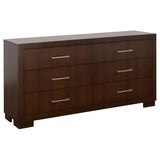 Jessica Cappuccino 5-Piece King Bedroom Set with Nightstand Panels by Coaster at Eve Furniture