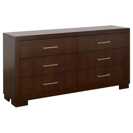 Jessica Cappuccino 5-Piece King Bedroom Set with Nightstand Panels by Coaster at Eve Furniture