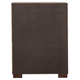 Jessica Cappuccino 5-Piece Queen Bedroom Set with Nightstand Panels by Coaster at Eve Furniture