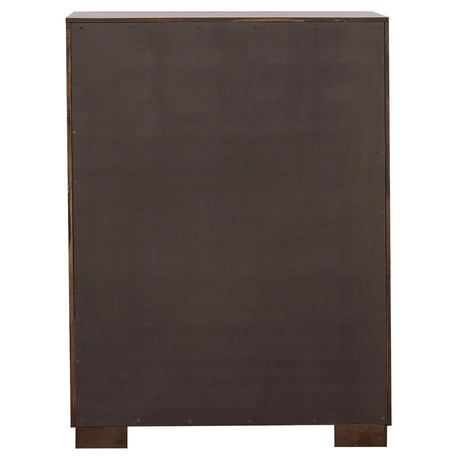 Jessica Cappuccino 5-Piece Queen Bedroom Set with Nightstand Panels by Coaster at Eve Furniture