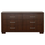 Jessica Cappuccino 5-Piece Queen Bedroom Set with Nightstand Panels by Coaster at Eve Furniture