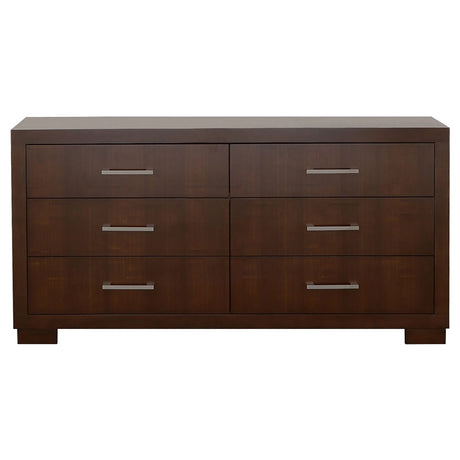 Jessica Cappuccino 5-Piece Queen Bedroom Set with Nightstand Panels by Coaster at Eve Furniture