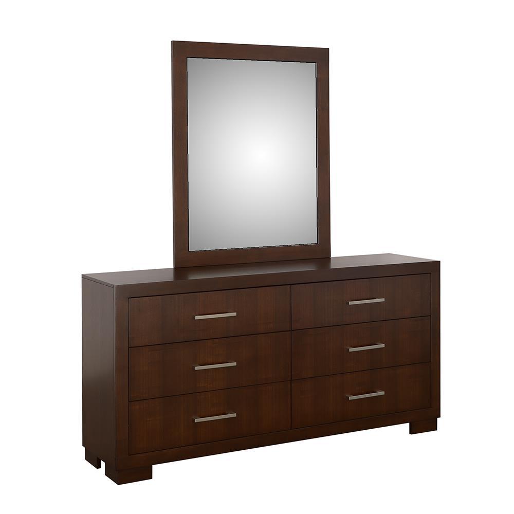 Jessica Cappuccino Rectangular Wall Mirror by Coaster at Eve Furniture