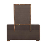 Jessica Cappuccino Rectangular Wall Mirror by Coaster at Eve Furniture