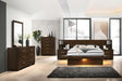 Jessica Cappuccino 6-piece Queen LED Bedroom Set by Coaster at Eve Furniture