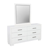 Jessica White Rectangular Mirror