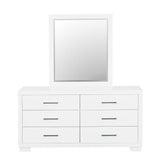 Jessica White Rectangular Mirror