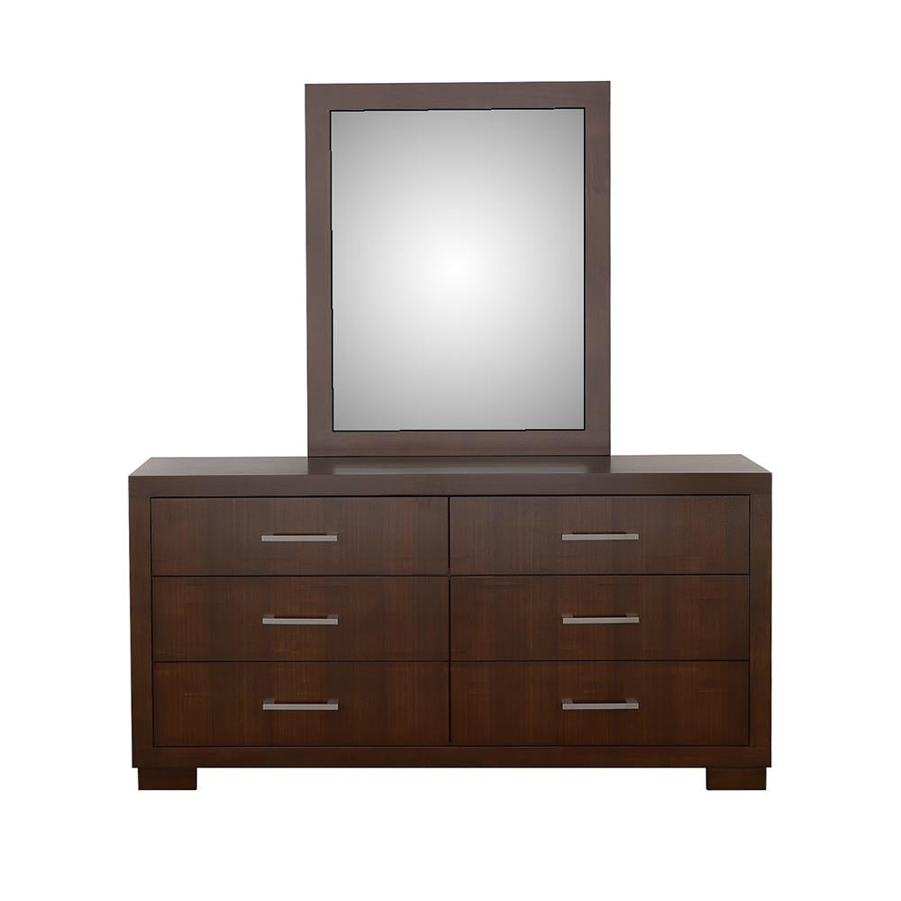 Jessica Cappuccino Rectangular Wall Mirror