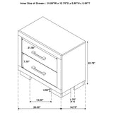 Jessica Snow White 4-Piece Queen Bedroom Set with Nightstand Panels by Coaster at Eve Furniture