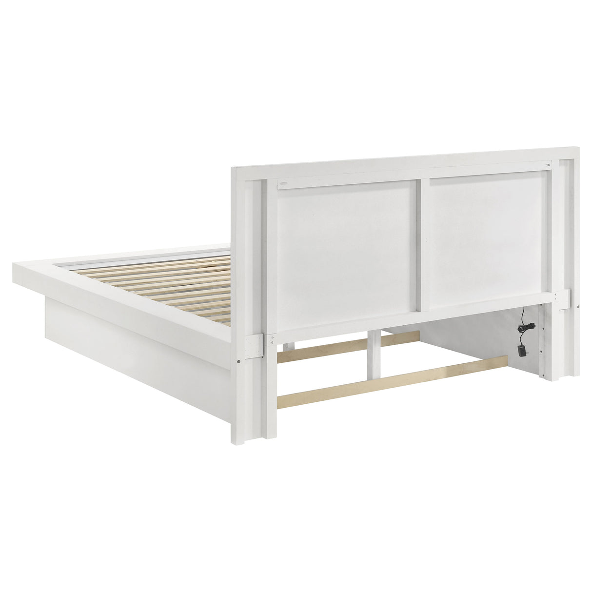 Jessica Snow White 4-Piece Queen Bedroom Set with Nightstand Panels by Coaster at Eve Furniture