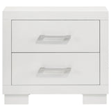 Jessica Snow White 4-Piece Queen Bedroom Set with Nightstand Panels by Coaster at Eve Furniture