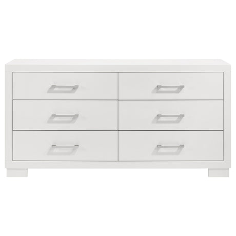 Jessica Snow White 4-Piece Queen Bedroom Set with Nightstand Panels by Coaster at Eve Furniture