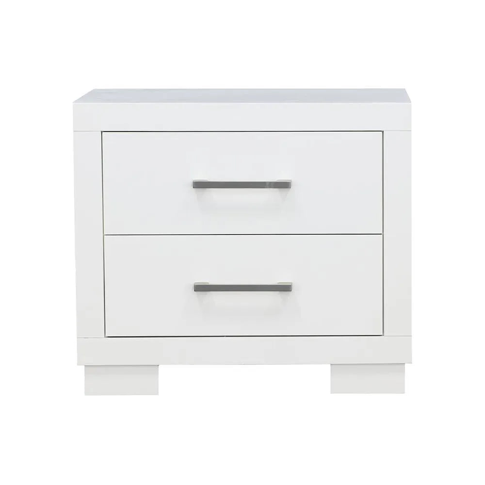 Jessica White 2-Drawer Nightstand by Coaster at Eve Furniture