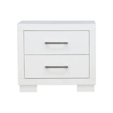 Jessica White 2-Drawer Nightstand by Coaster at Eve Furniture