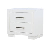 Jessica White 2-Drawer Nightstand by Coaster at Eve Furniture
