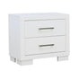 Jessica White 2-Drawer Nightstand by Coaster at Eve Furniture